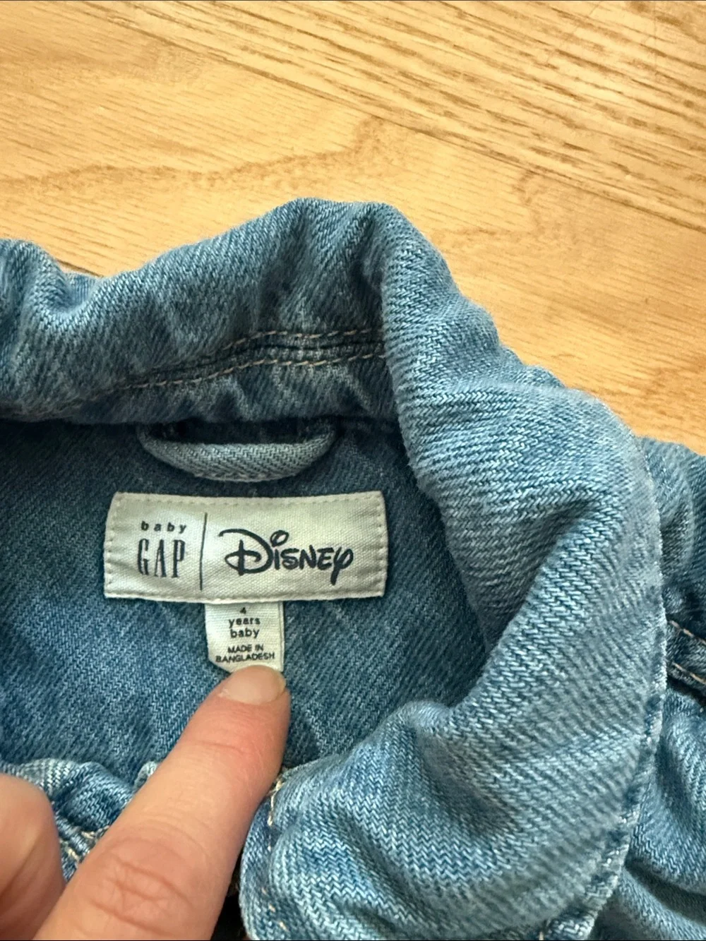 GAP Kids Denim Jacket with Minnie Patch - Blue